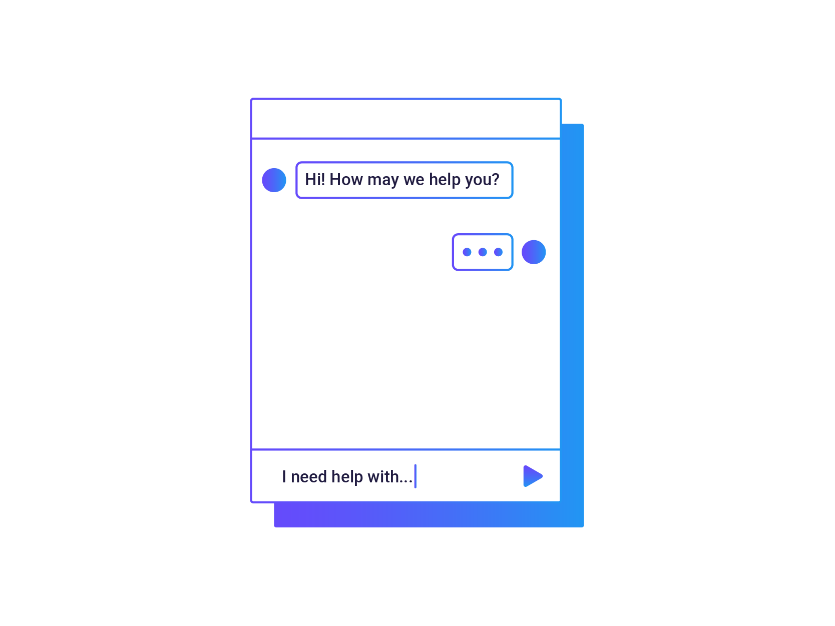 Graphic of Chatbot