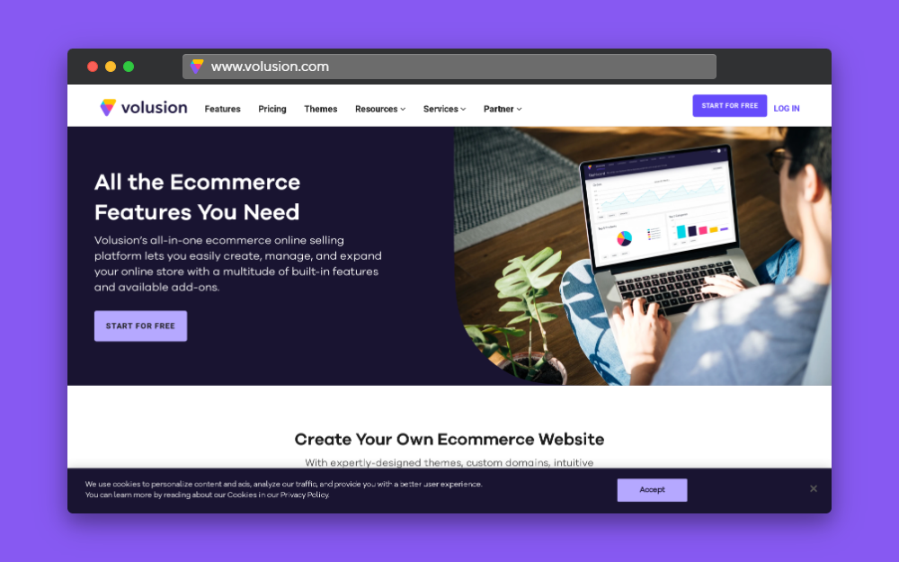 Volusion-s all-in-one ecommerce platform